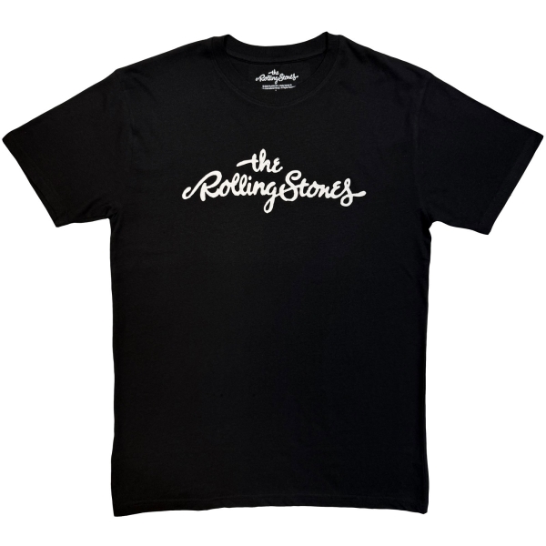 The Rolling Stones - Logo Mono Uni Bl T-Shirt i gruppen MERCHANDISE / T-shirt / Kommande / Pop-Rock hos Bengans Skivbutik AB (5680782r)