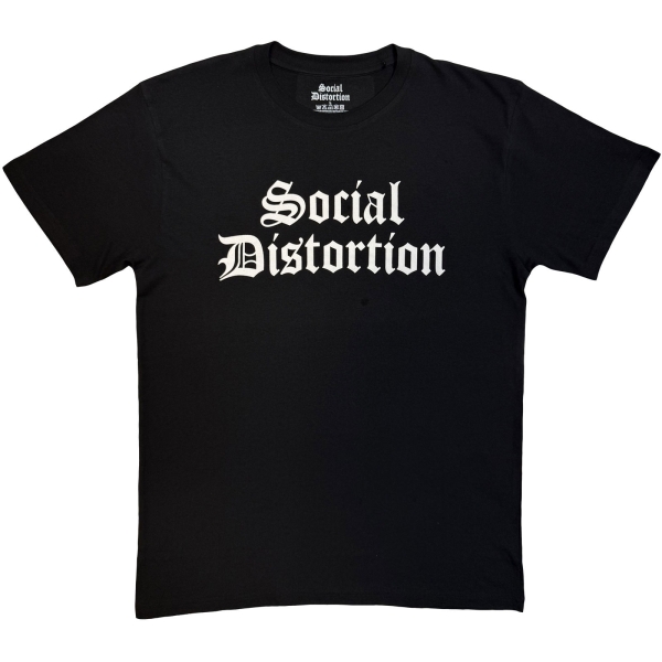 Social Distortion - Logo Mono Uni Bl T-Shirt i gruppen MERCHANDISE / T-shirt / Kommande / Pop-Rock hos Bengans Skivbutik AB (5680793r)