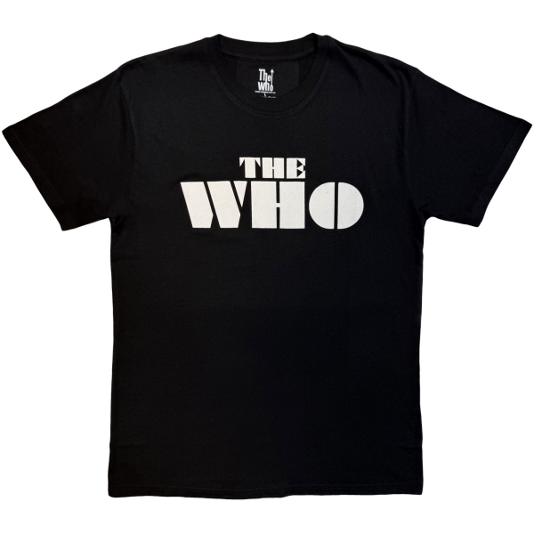 The Who - Block Logo Mono Uni Bl T-Shirt i gruppen MERCHANDISE / T-shirt / Kommande / Pop-Rock hos Bengans Skivbutik AB (5680799r)