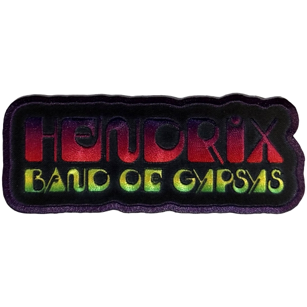 Jimi Hendrix - Band Of Gypsys Woven Patch i gruppen MERCHANDISE / Tygmärke / / hos Bengans Skivbutik AB (5680926)
