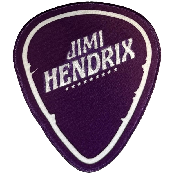 Jimi Hendrix - Plectrum Woven Patch i gruppen MERCHANDISE / Tygmärke /  /  hos Bengans Skivbutik AB (5680929)