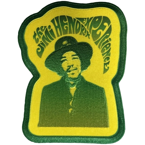 Jimi Hendrix - Jimi & Swirl Logo Woven Patch i gruppen MERCHANDISE / Tygmärke /  /  hos Bengans Skivbutik AB (5680932)