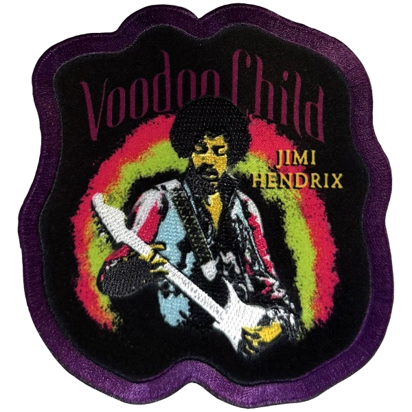 Jimi Hendrix - Voodoo Child Woven Patch i gruppen MERCHANDISE / Tygmärke /  /  hos Bengans Skivbutik AB (5680933)