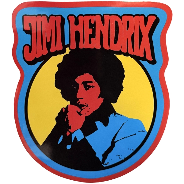 Jimi Hendrix - Vintage Circle Sticker i gruppen MERCHANDISE / Merch / Kommande / Pop-Rock hos Bengans Skivbutik AB (5680939)