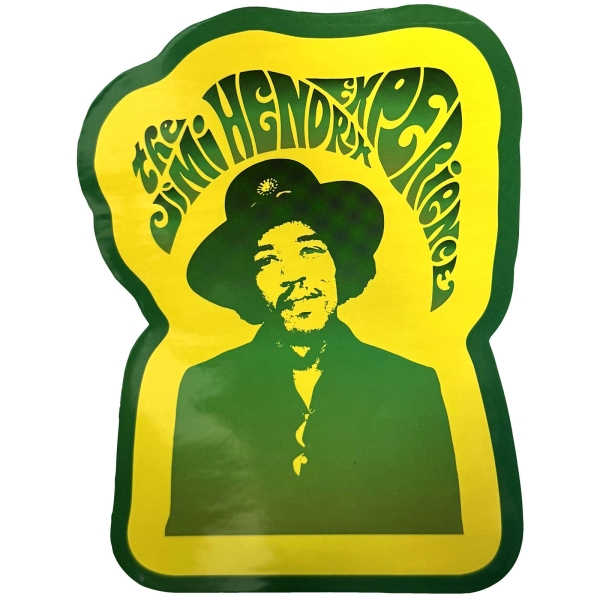 Jimi Hendrix - Jimi & Swirl Logo Sticker i gruppen MERCHANDISE / Merch / Kommande / Pop-Rock hos Bengans Skivbutik AB (5680941)
