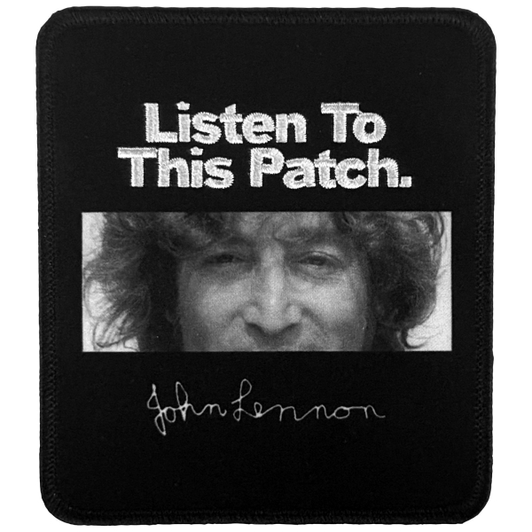 John Lennon - Listen Printed Patch i gruppen MERCHANDISE / Tygmärke /  /  hos Bengans Skivbutik AB (5680948)