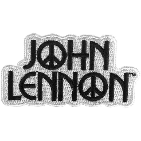 John Lennon - Peace Logo Woven Patch i gruppen MERCHANDISE / Tygmärke /  /  hos Bengans Skivbutik AB (5680956)