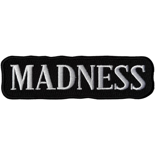Madness - Text Logo Woven Patch i gruppen MERCHANDISE / Tygmärke /  /  hos Bengans Skivbutik AB (5680988)