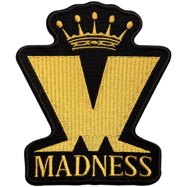 Madness - Crown & M Woven Patch i gruppen MERCHANDISE / Tygmärke /  /  hos Bengans Skivbutik AB (5680989)
