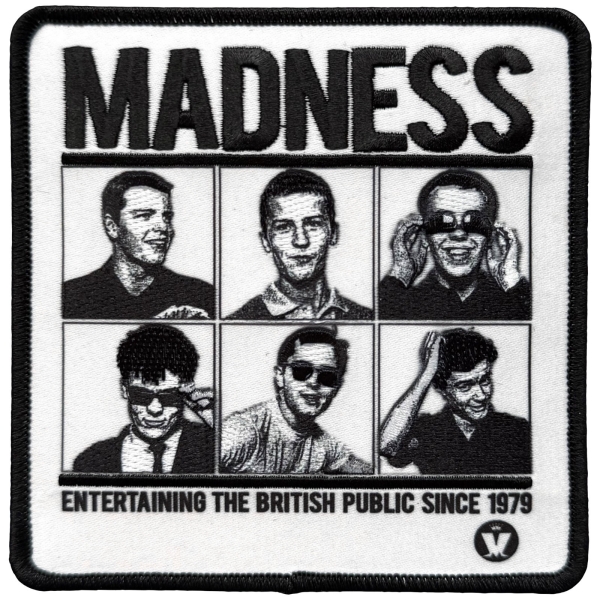 Madness - Entertaining Since 1979 Printed Patch i gruppen MERCHANDISE / Tygmärke /  /  hos Bengans Skivbutik AB (5680992)