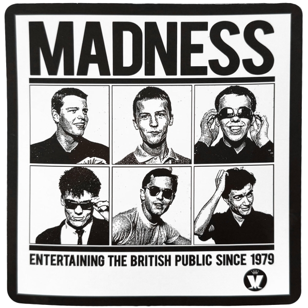 Madness - Entertaining Since 1979 Sticker i gruppen MERCHANDISE / Merch / Kommande / Pop-Rock hos Bengans Skivbutik AB (5680998)