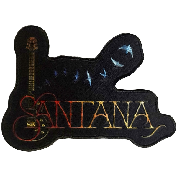 Santana - Guitar & Birds Printed Patch i gruppen MERCHANDISE / Tygmärke /  /  hos Bengans Skivbutik AB (5681098)