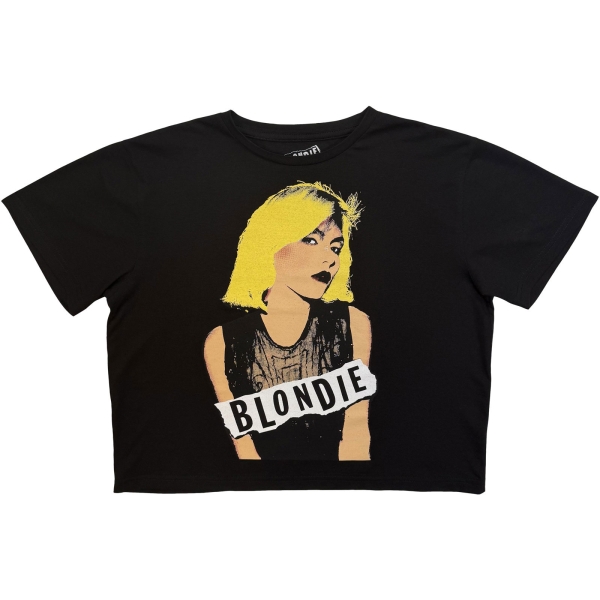 Blondie - Side Glance Lady Bl Crop Top i gruppen MERCHANDISE / T-shirt / Kommande / Pop-Rock hos Bengans Skivbutik AB (5681147r)