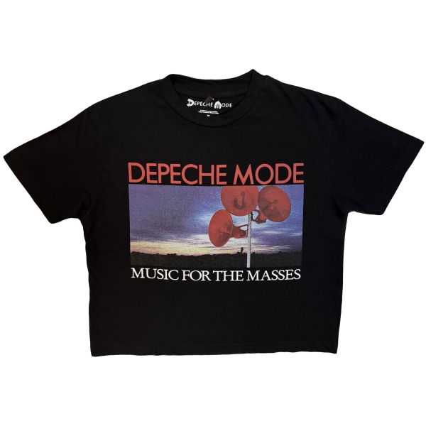 Depeche Mode - Music For The Masses Lady Bl Crop Top i gruppen MERCHANDISE / T-shirt / Kommande / Pop-Rock hos Bengans Skivbutik AB (5681154r)