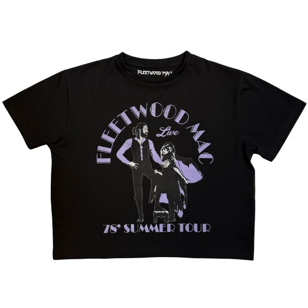 Fleetwood Mac - Summer Tour 78 Lady Bl Crop Top i gruppen MERCHANDISE / T-shirt / Kommande / Pop-Rock hos Bengans Skivbutik AB (5681157r)