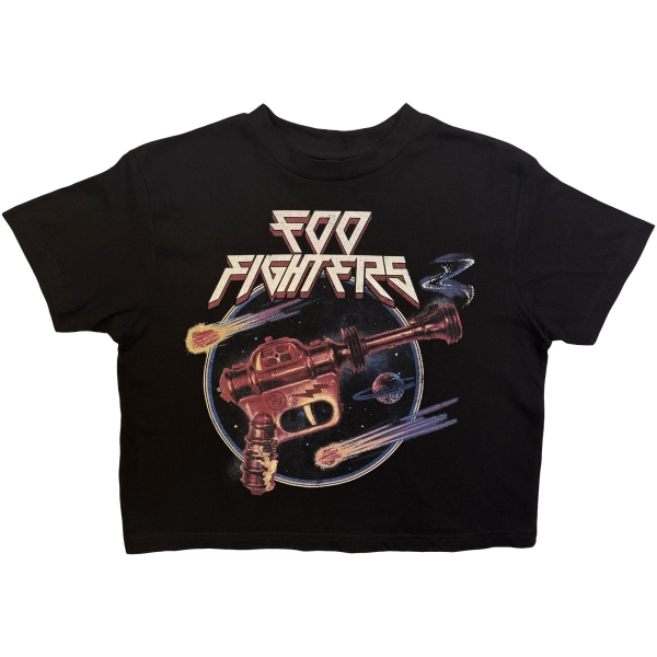 Foo Fighters - Ray Gun Lady Bl Crop Top i gruppen MERCHANDISE / T-shirt / Kommande / Pop-Rock hos Bengans Skivbutik AB (5681158r)