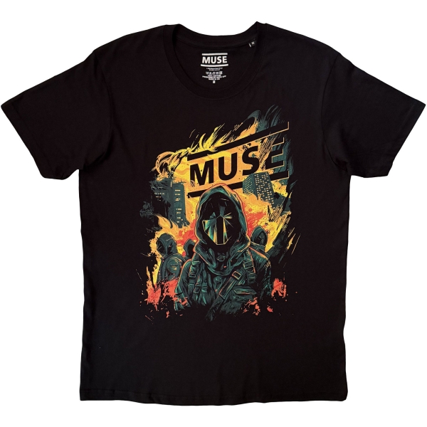 Muse - Burning Uni Bl T-Shirt i gruppen MERCHANDISE / T-shirt / Kommande / Pop-Rock hos Bengans Skivbutik AB (5681173r)