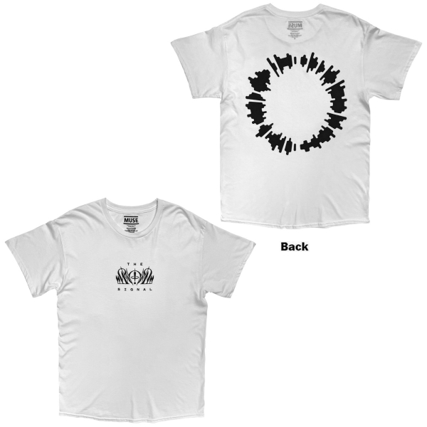 Muse - The Wow Signal Uni Wht T-Shirt i gruppen MERCHANDISE / T-shirt / Kommande / Pop-Rock hos Bengans Skivbutik AB (5681176r)