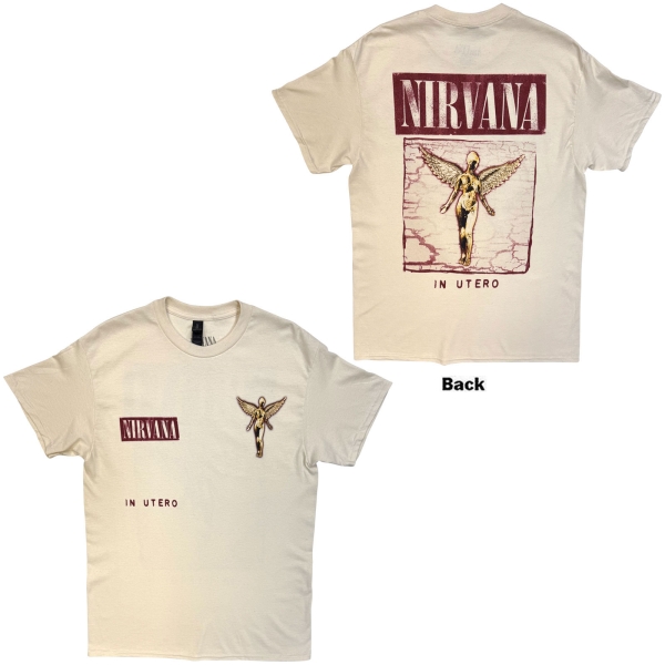 Nirvana - In Utero Cover Uni Natrl T-Shirt i gruppen MERCHANDISE / T-shirt / Kommande / Pop-Rock hos Bengans Skivbutik AB (5681181r)