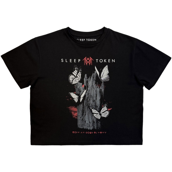 Sleep Token - Butterflies Lady Bl Crop Top i gruppen MERCHANDISE / T-shirt / Kommande / Hårdrock hos Bengans Skivbutik AB (5681187r)