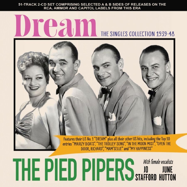 The Pied Pipers - Dream - The Singles Collection 1939 i gruppen CD / Kommande / Jazz hos Bengans Skivbutik AB (5681770)