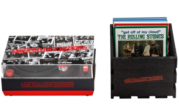 The Rolling Stones - 3-Inch Mini Record Player With Case (Black) Rsd Exclusive i gruppen ÖVRIGT / / hos Bengans Skivbutik AB (5681824)