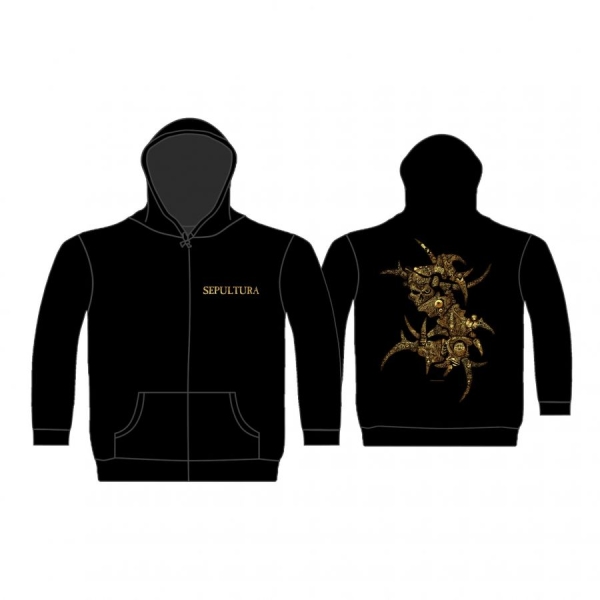 Sepultura - Zip Hood - Discography (Xxl) i gruppen MERCHANDISE / Hoodies / Kommande / Hårdrock hos Bengans Skivbutik AB (5682321)
