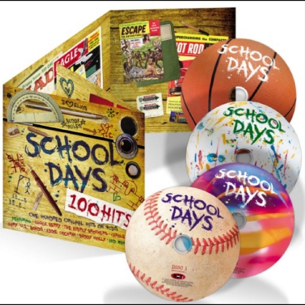 Various Artists - School Days.. 100 Hits i gruppen VI TIPSAR / Startsida - CD Nyheter & Kommande hos Bengans Skivbutik AB (5682326)