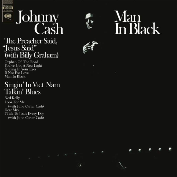 Johnny Cash - Man In Black i gruppen VINYL / Pop-Rock hos Bengans Skivbutik AB (5682604)