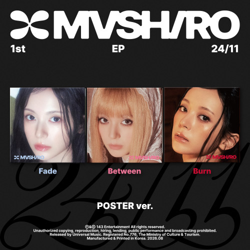 Mashiro - 24/11 (Poster Burn Ver.) i gruppen MERCHANDISE / Merch+Code / Kommande / K-Pop hos Bengans Skivbutik AB (5682658)