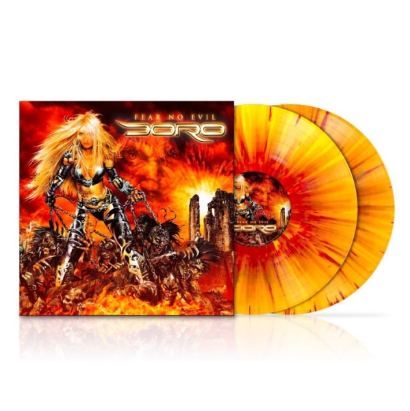 Doro - Fear No Evil (2 Lp Yellow/Red Splat i gruppen VINYL / Kommande / Hårdrock hos Bengans Skivbutik AB (5683175)