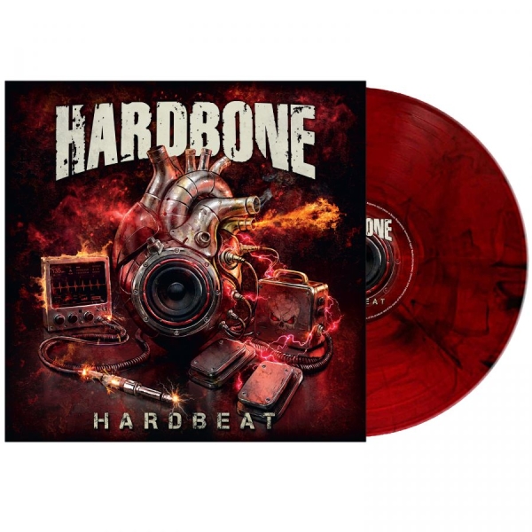 Hardbone - Hardbeat (Red/Black Marbled Vinyl L i gruppen VINYL / Kommande / Hårdrock hos Bengans Skivbutik AB (5683229)