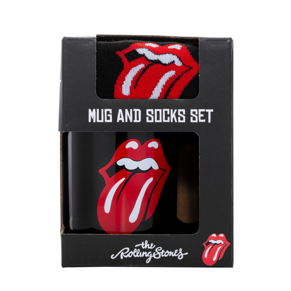 The Rolling Stones - Tongue Mug & Sock Set i gruppen MERCHANDISE / Merch / Pop-Rock hos Bengans Skivbutik AB (5683285)