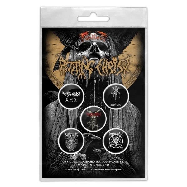 Rotting Christ - We Are The Damned Generation Button Badge Pack i gruppen MERCHANDISE / Pin-Button Badge /  /  hos Bengans Skivbutik AB (5683338)