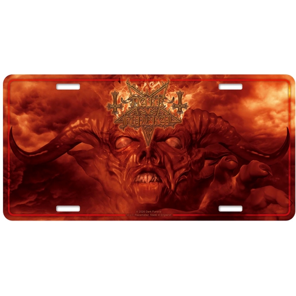 Dark Funeral - Angelus Exuro Pro Eternus Number Plate i gruppen MERCHANDISE / Merch / Nyheter / Hårdrock hos Bengans Skivbutik AB (5683344)