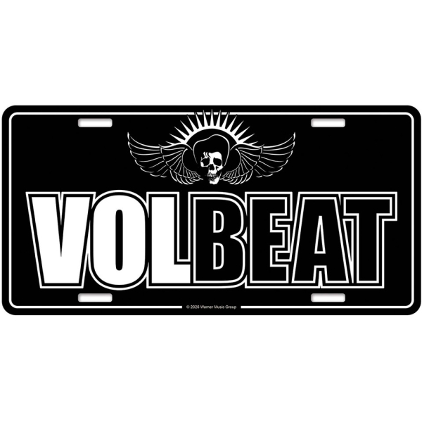 Volbeat - Logo Number Plate i gruppen MERCHANDISE / Merch / Nyheter / Hårdrock hos Bengans Skivbutik AB (5683345)