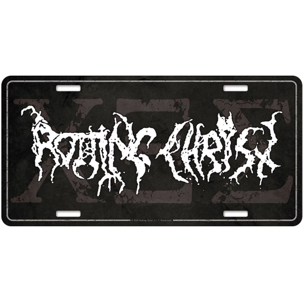 Rotting Christ - 666 Number Plate i gruppen MERCHANDISE / Merch / Nyheter / Hårdrock hos Bengans Skivbutik AB (5683346)