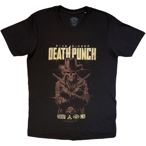 Five Finger Death Punch - Crossed Pistols Shadow Uni Bl T-Shirt i gruppen MERCHANDISE / T-shirt / Nyheter / Hårdrock hos Bengans Skivbutik AB (5683367r)
