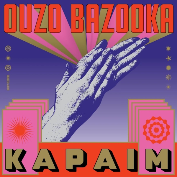 Ouzo Bazooka - Kapaim (Red & White Splatter) i gruppen VINYL / Kommande / Pop-Rock hos Bengans Skivbutik AB (5683695)