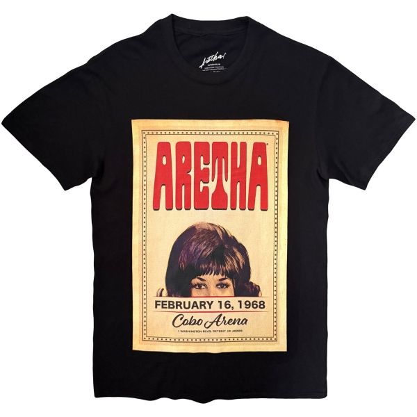 Aretha Franklin - Cobo Hall Uni Bl T-Shirt i gruppen MERCH / Kläder / T-shirts hos Bengans Skivbutik AB (5685397r)