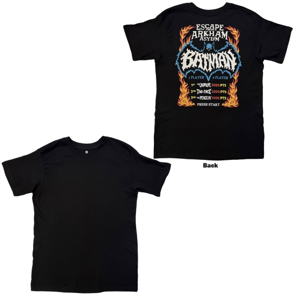 Batman - Escape From Arkham Uni Bl T-Shirt i gruppen MERCH / Kläder / T-shirts hos Bengans Skivbutik AB (5685400r)