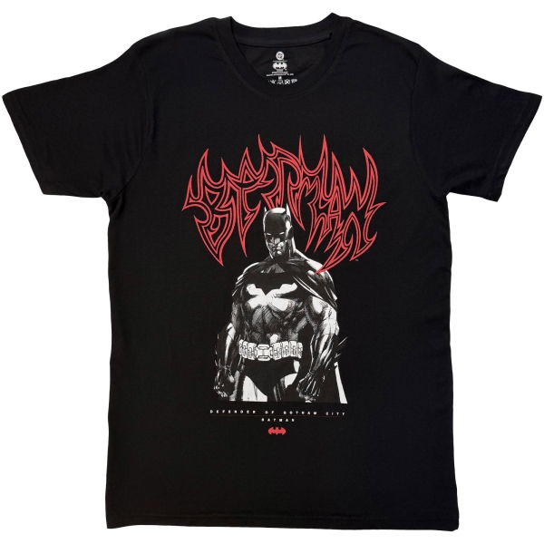Batman - Defender Of Gotham City Uni Bl T-Shirt i gruppen MERCH / Kläder / T-shirts hos Bengans Skivbutik AB (5685401r)