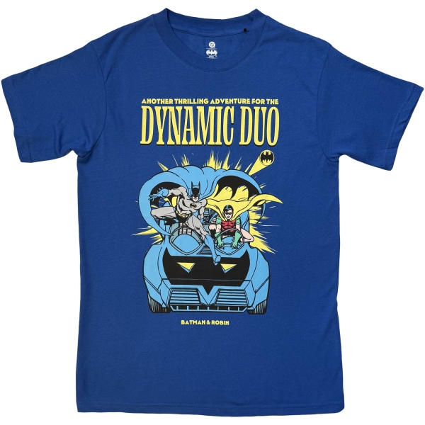 Batman - Batman & Robin Dynamic Duo Uni Blue T-Shirt i gruppen MERCH / Kläder / T-shirts hos Bengans Skivbutik AB (5685404r)