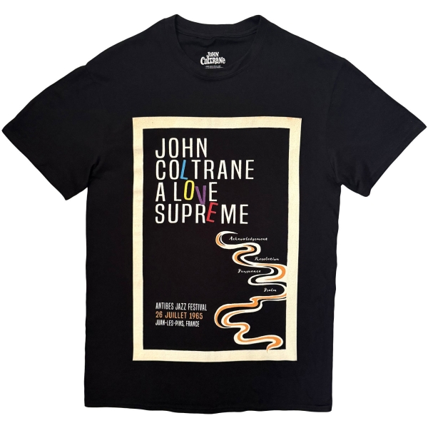 John Coltrane - A Love Supreme Uni Bl T-Shirt i gruppen MERCH / Kläder / T-shirts hos Bengans Skivbutik AB (5685424r)