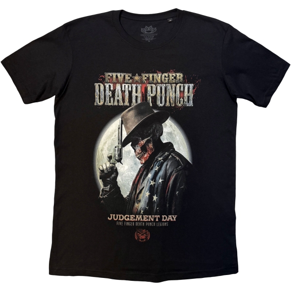 Five Finger Death Punch - Judgement Day Moon Uni Bl T-Shirt i gruppen MERCH / Kläder / T-shirts hos Bengans Skivbutik AB (5685430r)