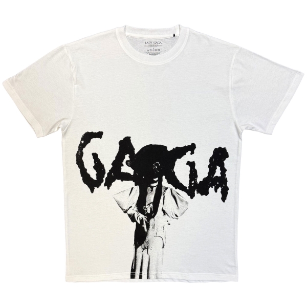 Lady Gaga - Mayhem Graphic Aop Uni Wht T-Shirt i gruppen MERCH / Kläder / T-shirts hos Bengans Skivbutik AB (5685437r)