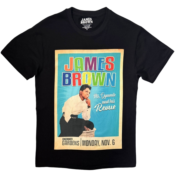 James Brown - Mr Dynamite Uni Bl T-Shirt i gruppen MERCH / Kläder / T-shirts hos Bengans Skivbutik AB (5685446r)