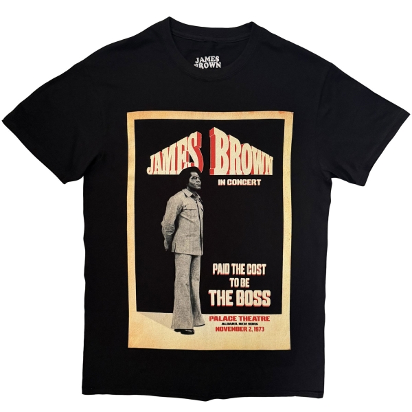 James Brown - The Boss Uni Bl T-Shirt i gruppen MERCH / Kläder / T-shirts hos Bengans Skivbutik AB (5685447r)