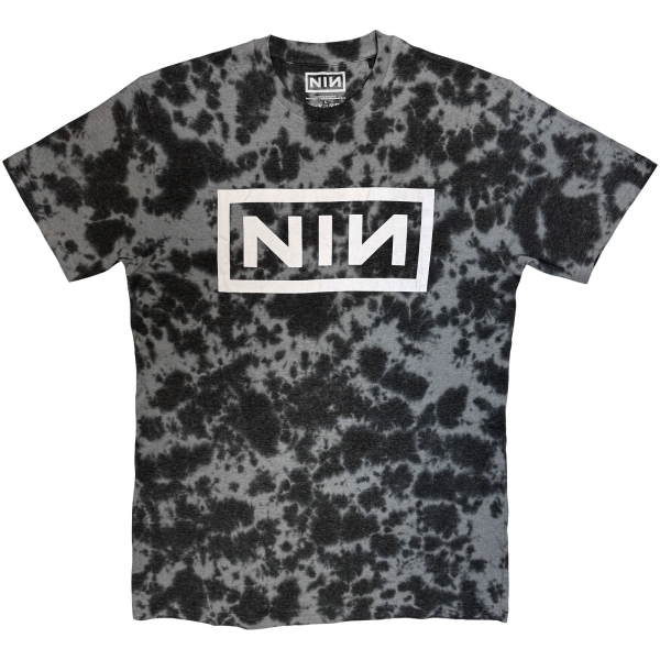 Nine Inch Nails - Logo Uni Bl Dipdye T-Shirt i gruppen MERCH / Kläder / T-shirts hos Bengans Skivbutik AB (5685459r)