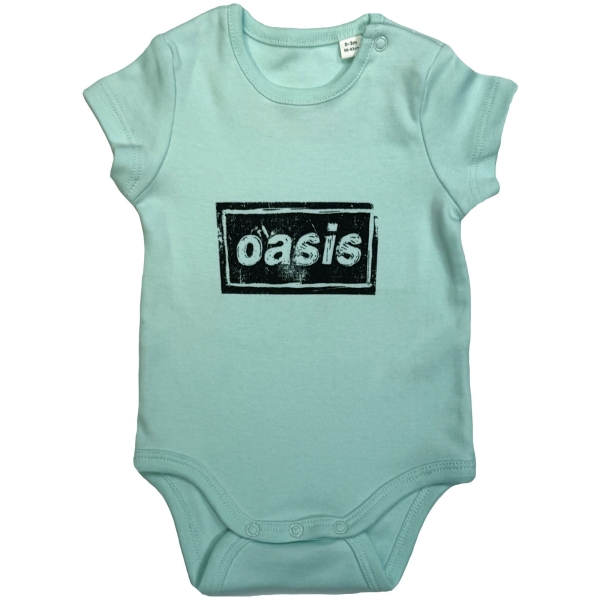 Oasis - Lino Logo Toddler Mint Babygrow i gruppen MERCH / Kläder / Barnkläder hos Bengans Skivbutik AB (5685464r)